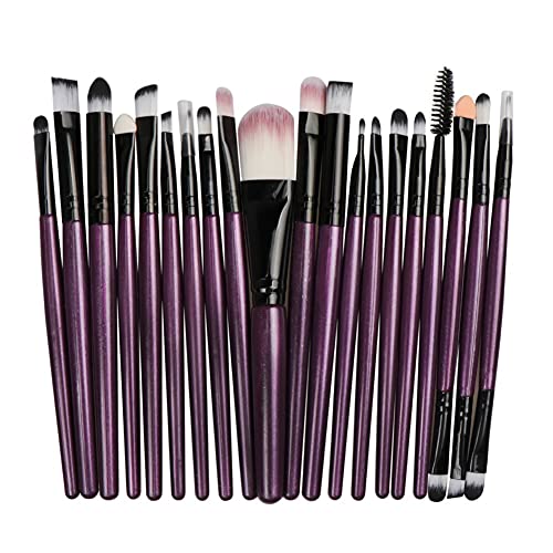 Dancecola 20-Piece Professional Makeup Brush Set - Soft Synthetic Face & Eye Cosmetics Brushes