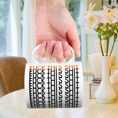 Funny Hidden Message Ceramic Coffee Mug - 11oz Gift for Coffee Lovers