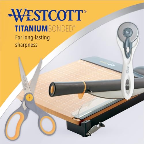 Westcott 8-Inch Titanium Bonded Scissors with Adjustable Glide - 1-Pack