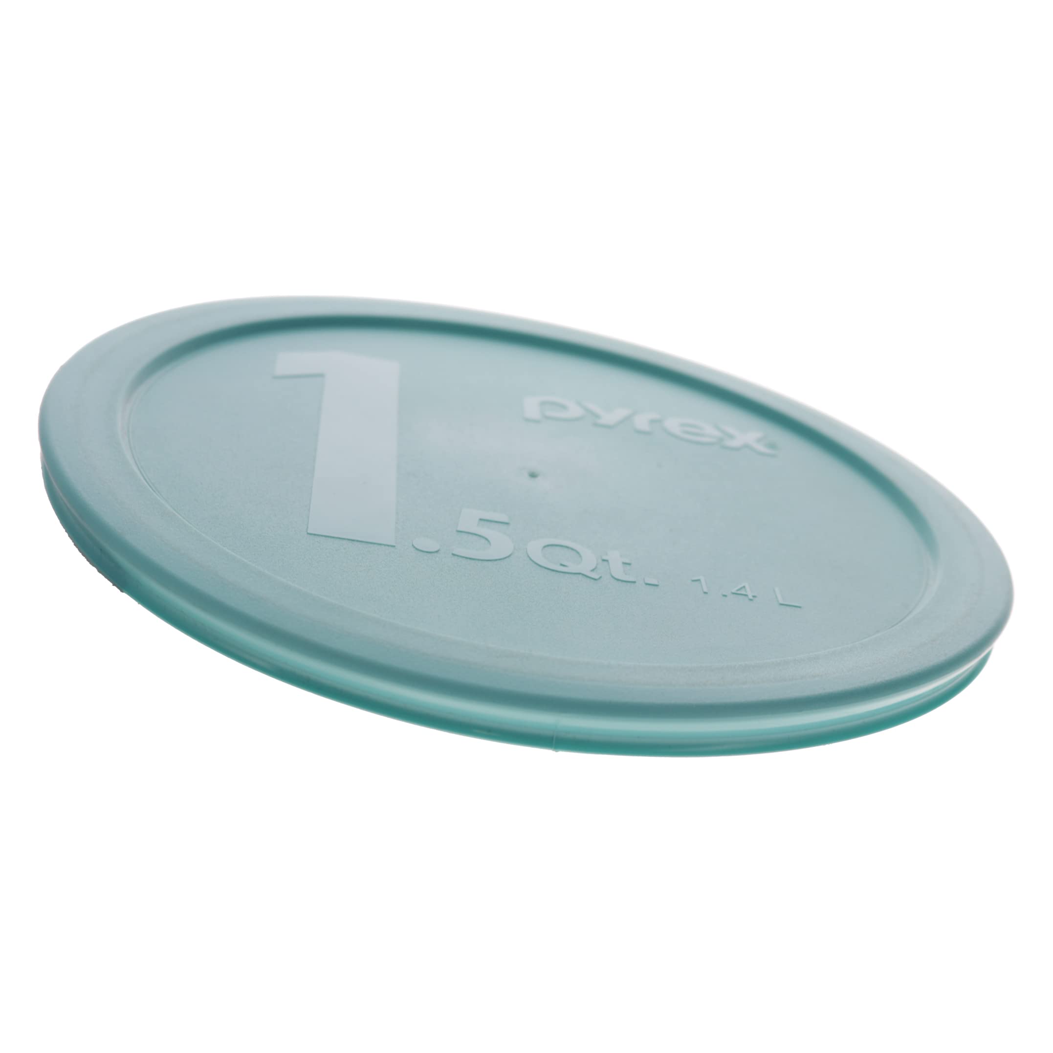 Pyrex 323-PC 1.5qt Sun Bleach Turquoise Mixing Bowl Food Storage Replacement Lids (2-Pack) - Made in USA