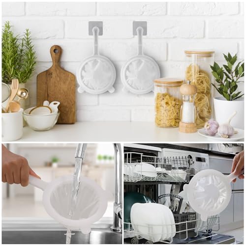 Luckyiren 4-Piece Multi-Mesh Strainer Set - 100/200/300/400 Fine Mesh Sieve