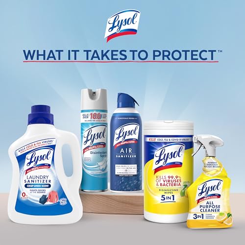 Lysol All Purpose Disinfectant Spray Lemon Breeze 32oz Pack of 2