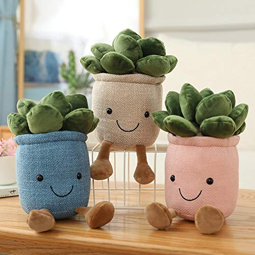 Cute 9.8" Succulent Plush Toy - Soft Potted Plant Doll for Kids