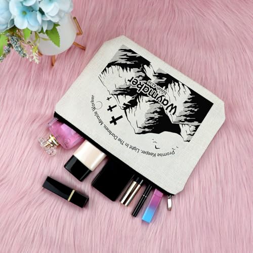 Christian Bible Verse Makeup Bag - Inspirational Religious Travel Pouch