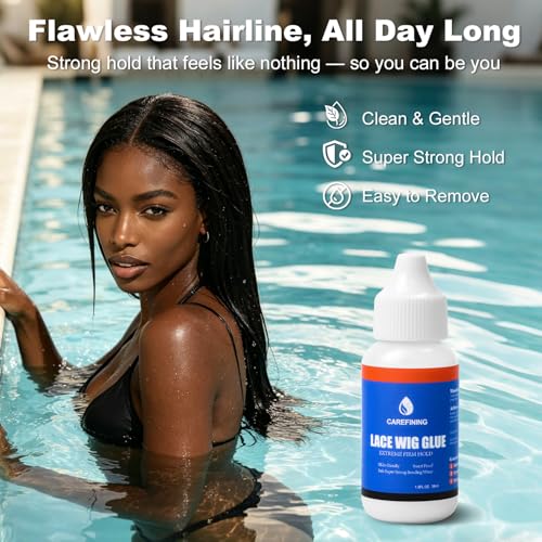 CAREFINING Professional Wig Glue - Waterproof Lace Front Adhesive