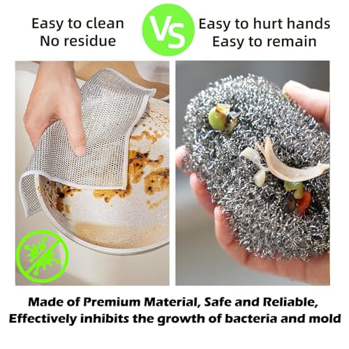 12 PCS Non-Scratch Microfiber Dishcloths for Kitchen Cleaning