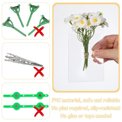 12 Pcs Pocket Boutonniere Holders for Men - Durable Plastic Sleeves