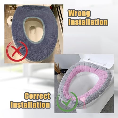 Multicolour Stretchable Washable Toilet Seat Cover Pad Guojanfon - Comfortable Bathroom Accessory