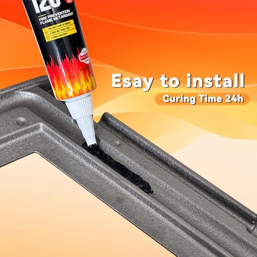 WINTACK High Heat Silicone Sealant for Wood Stove Doors - 100ml