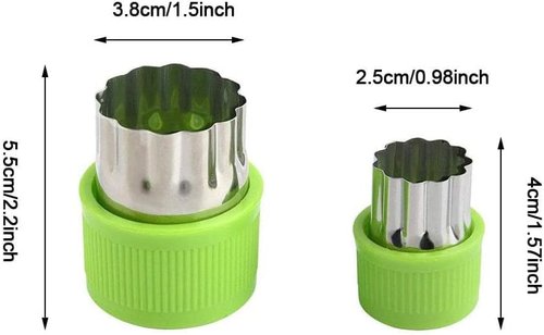 LetGoShop Cookie Cutter Set - 12 Shapes Biscuit Cutters with Safety Handle & Cartoon Food Forks