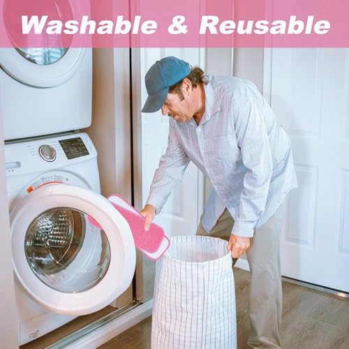 Sgizoku Steam Mop Pads for Schenley & Dupray Cleaners - Pink 5 Pack