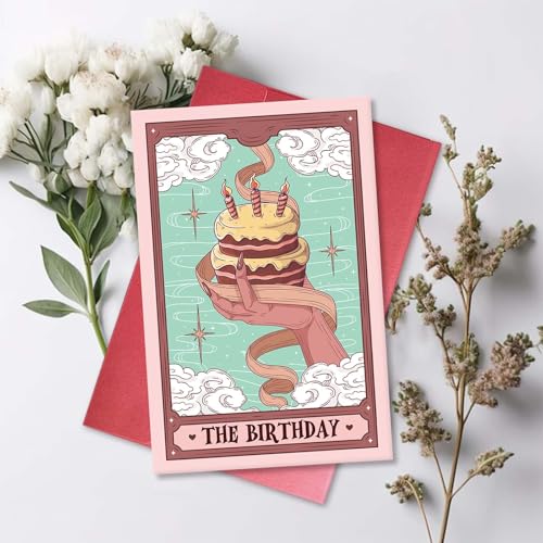 Tarot Birthday Card for Tarot Lovers | Magical 8x5.3 Card
