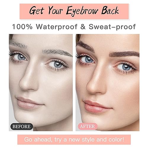 KATIBOLY Eyebrow Tattoo Stickers 84 Pairs Waterproof Hair-Like False Brows