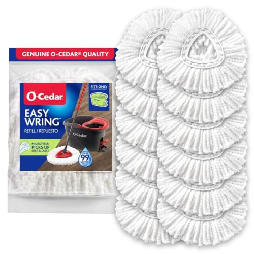 O-Cedar EasyWring Spin Mop Head Replacement, 60 Count - Microfiber Refills