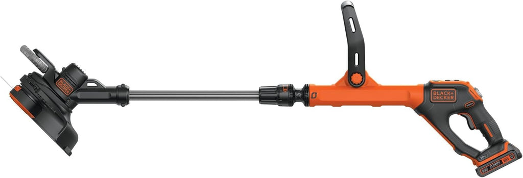 BLACK+DECKER 20V MAX String Trimmer & Edger - EasyFeed 12-Inch Cutting Width, 2-Speed Control, Battery Included