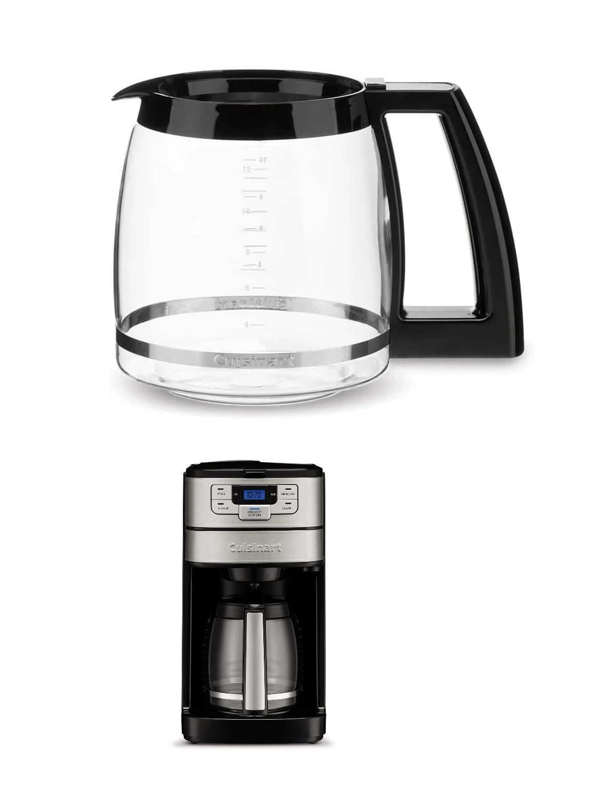Cuisinart DGB-400CF Replacement Grind and Brew 12-Cup Carafe Fits Model DGB-400 & DGB-400NAS Only OEM