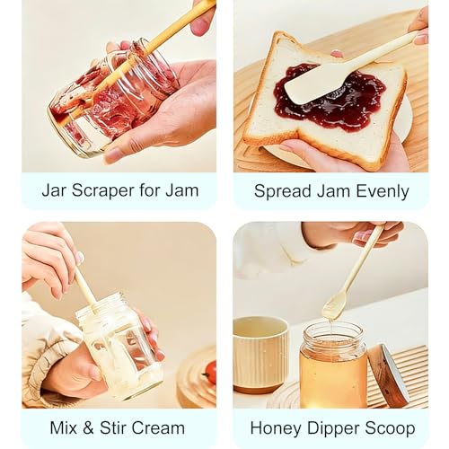 YUCFOREN 5-Piece Silicone Spatula Set for Kitchen & Crafts