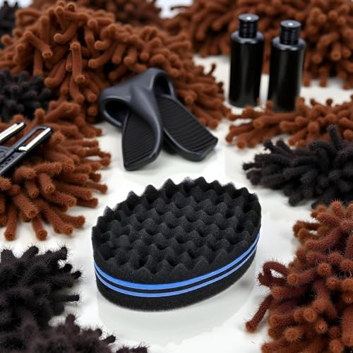 Double-Sided Twist Hair Brush for Curls, Waves, Dreads, and Afro Hair