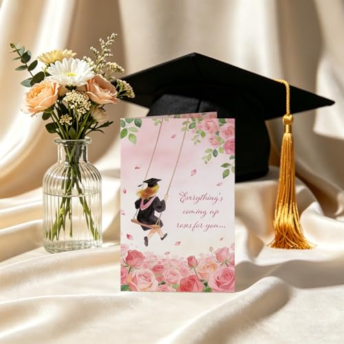 Graduation Card for Her - Premium Congrats for Daughter, Sister & Bestie