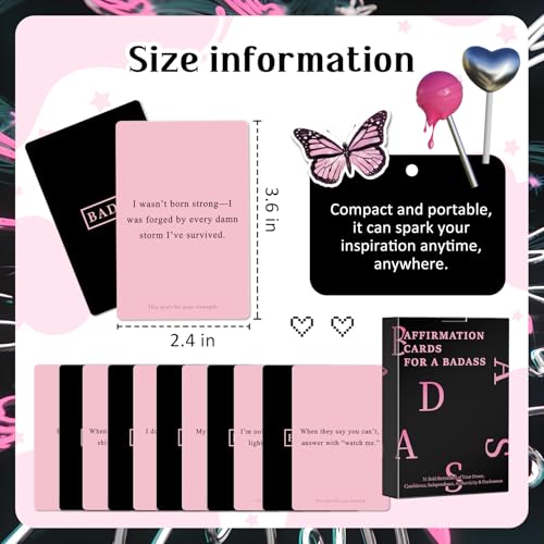 Inspirational Affirmation Cards for Women - Daily Positive Mindset