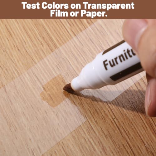 Thboxes 13-Piece Wood Furniture Repair Kit - 6 Color Markers & Wax Sticks