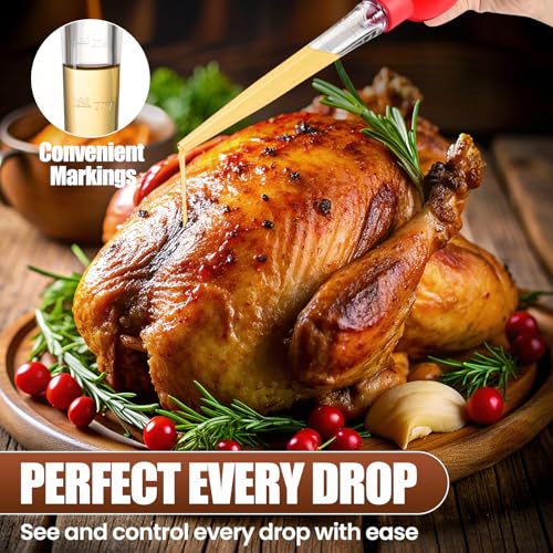 OLESBUR Premium Turkey Baster with Cleaning Brush - 28ml Capacity