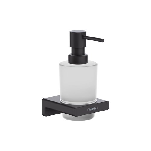 hansgrohe AddStoris Liquid Soap Dispenser in Matte Black 6-inch Accessories in Matte Black, 41745670