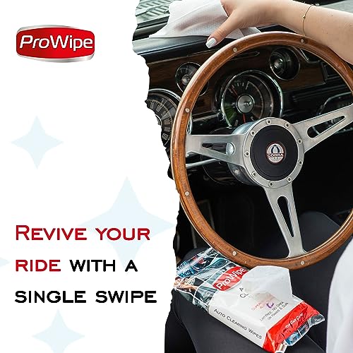 Prowipe Car Interior Cleaning Wipes - 40 Count Matte Finish Dash Cleaner