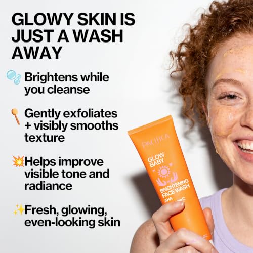 Pacifica Glow Baby Brightening Facial Cleanser 1.4 oz Vitamin C Face Wash