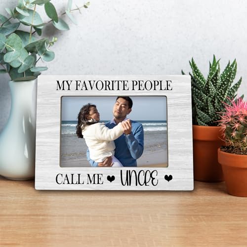 Wooden 4x6 Picture Frame - Perfect Gift for Uncle