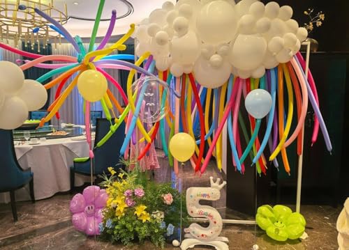 Clear 260 Twisting Balloons - 100 Pcs for Party Decorations