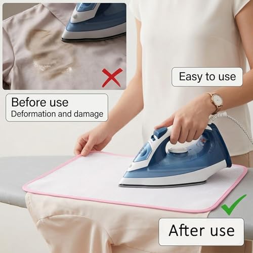 4 Pack Heat-Resistant Ironing Pressing Pads Mesh Cloth for Garment Protection
