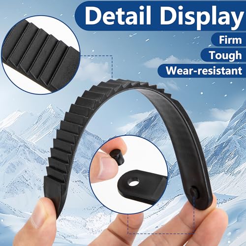 6 Pcs Snowboard Ladder Strap Binding-7.3" x 0.94" Snowboard Binding Straps Replacement-Snowboard Ankle Ladder Strap Binding for Ski Strap-in Binding Accessories