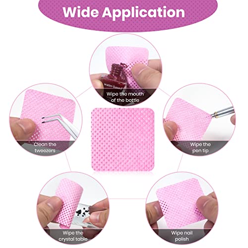 BELOOSYE 540 PCS Lint Free Nail Wipes and Eyelash Extension Glue Wipes