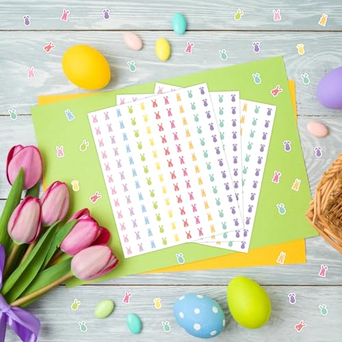 3000PCS Mini Easter Bunny Stickers for Crafts & Decor