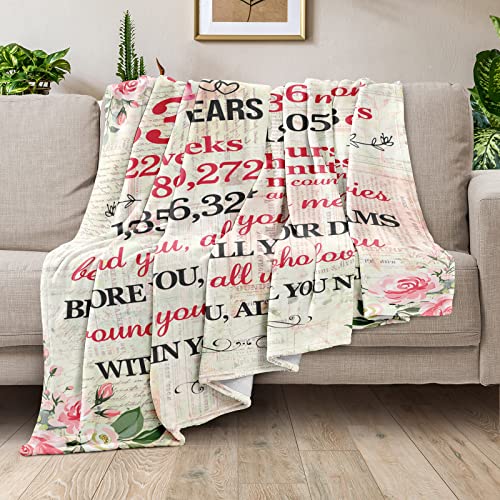 33rd Birthday Gift for Her - 60"x50" Soft Flannel Fleece Blanket