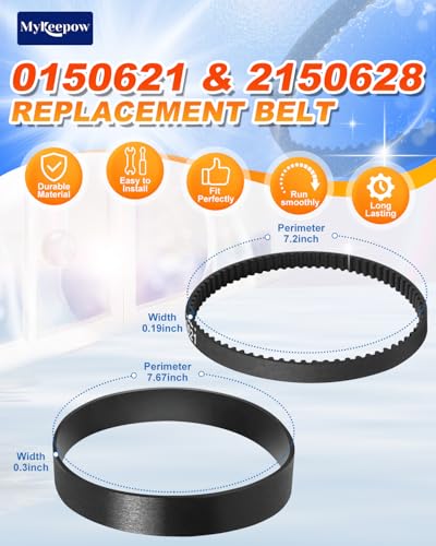 6960W Replacement Vacuum Belt for Bissell ProHeat - 3 Pack (2+1)