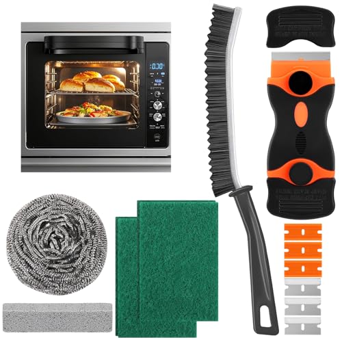 XANGNIER Heavy Duty Oven Cleaning Kit – Deep Cleaning Scraper & Brush Set