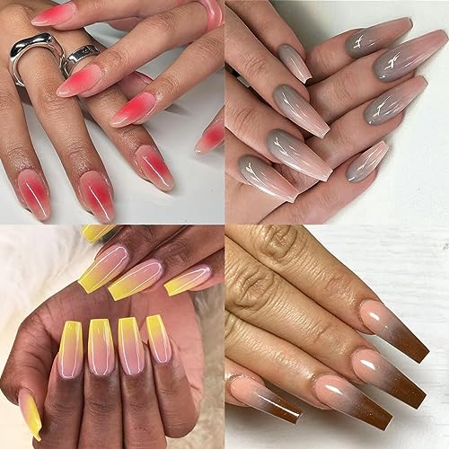 Neon Solid Nail Powder 10 Colors Fluorescent Pigment Set with Sticks