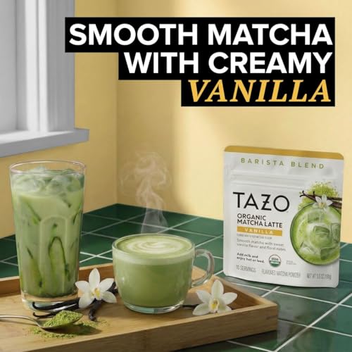 TAZO Organic Vanilla Matcha Latte Powder - 10 Servings