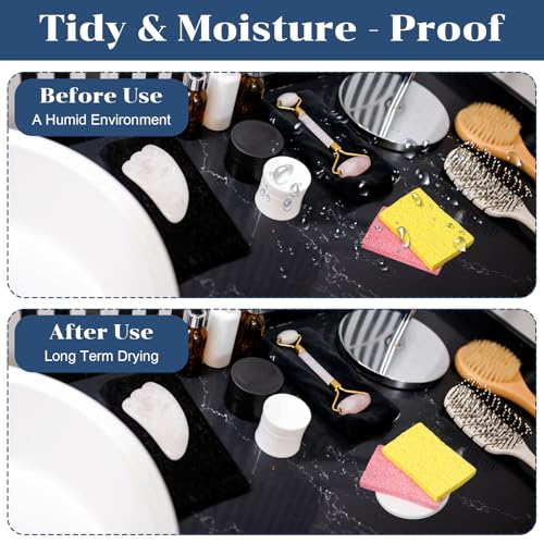 Diatomaceous Earth Coasters - 2 Pack Absorbent Sink Trays