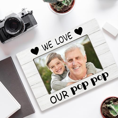 Wooden 4x6 Picture Frame for Grandpa | Gift for Grandkids