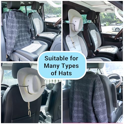 Yuoyar Cowboy Hat Holder for Cars - Durable Folding Rack