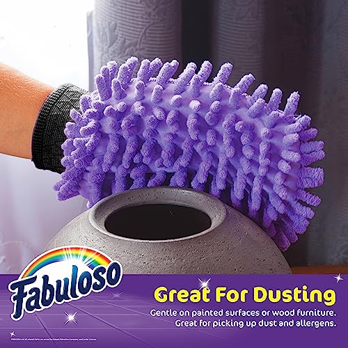 Fabuloso Microfiber Cleaning Mitt - Reusable Dusting Glove, Purple