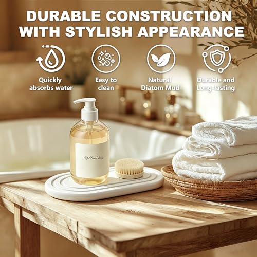 Quick Dry Diatomite Sink Tray - 2PCS Natural Absorbent Organizer