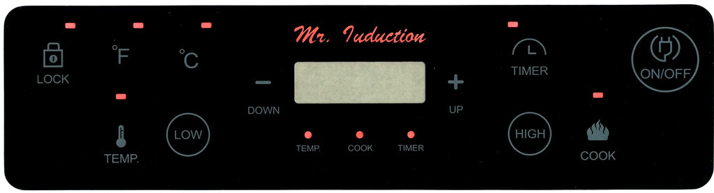 Mr. Induction SPT SR-964TS-42BA: Combination of 1300W Induction Cooktop + Stainless Steel Pot, BLACK