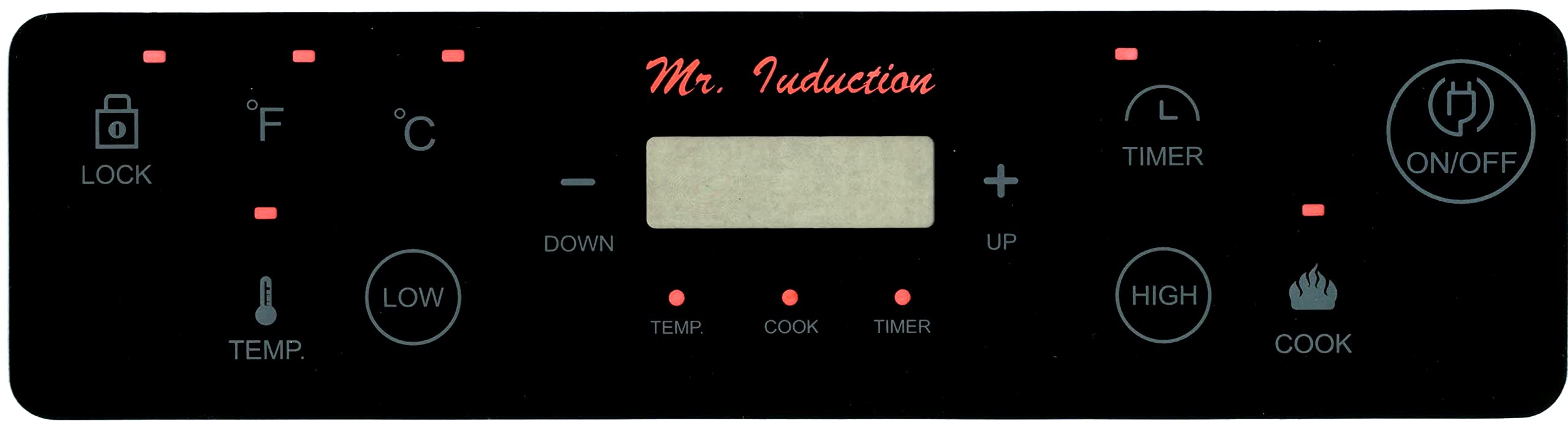 Mr. Induction SPT SR-964TS-42BA: Combination of 1300W Induction Cooktop + Stainless Steel Pot, BLACK