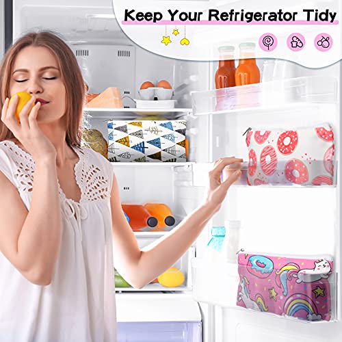 Shappy 6-Pack Reusable Snack Bags for Kids - Cute Dual Layer Food Pouches