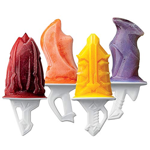 Tovolo Sword Ice Pop Molds - Set of 4 Silicone Frozen Treat Makers