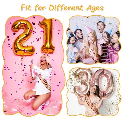 Cheetah Print Birthday Sash for Milestone Celebrations
